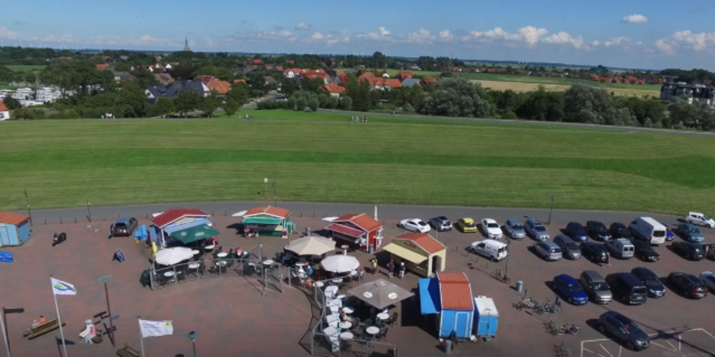 Luftbild Wremen Südpier